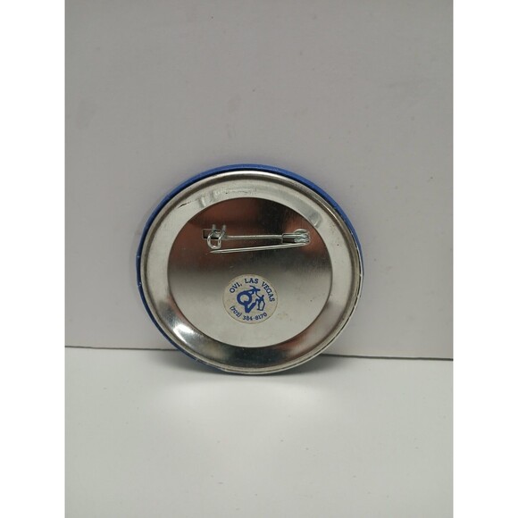 Friendly Ford Dealer "NO BULL" Bull Cartoon Pin Button Vintage Auto Automobilia - Picture 2 of 2